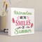 Watermelons are The Smiles of Summer Wooden Plaque Sign Desk Decor,Rustic Summer Watermelon Wood Block Sign Desk Decorations for Country Home Kitchen Farm Garden Shelf Table Decor